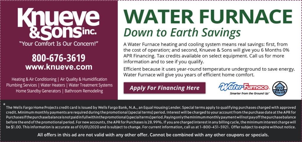 Water Furnace heating and cooling system.
