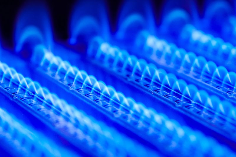 How Does My Furnace Affect My Home’s Indoor Air Quality? Close up photo of the heated coils of a furnace.